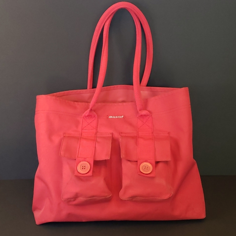 Dickies Red Canvas Tote Bag